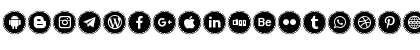 Icons Social Media 3 Regular Font Icons Social Media 3 Regular Font
