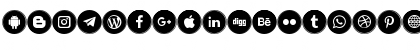 Icons Social Media 6 Regular Font