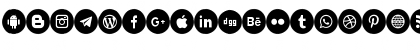 Icons Social Media 8 Regular Font Icons Social Media 8 Regular Font