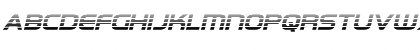 Omega Flight Gradient Italic Regular Font