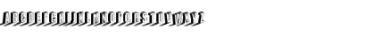 Three Dimensions Stroked Regular Font