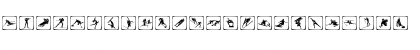 Vancouver2010 PictogramsBW Regular Font
