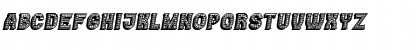 Casino 3D Filled Marquee Italic Font