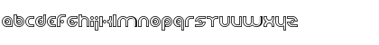 Planetary Orbiter Outline Bold Font