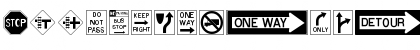 RoadSign Regular Font RoadSign Regular Font