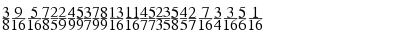 SeriFractionsVertical Plain Font