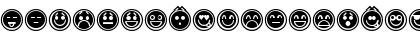 Emoticons Outline Regular Font