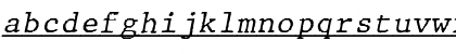 JMH Typewriter mono Under Italic Font JMH Typewriter mono Under Italic Font