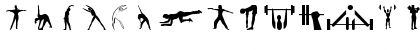 FitnessSilhouettes Regular Font FitnessSilhouettes Regular Font