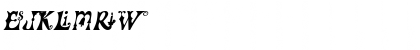 FrillyExtras Italic Font FrillyExtras Italic Font