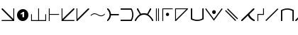 Futurama Alien Alphabet Two Regular Font