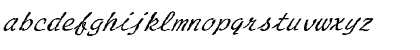 FZ HAND 20 MANGLED ITALIC Normal Font