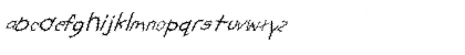 FZ HAND 22 SPIKED ITALIC Normal Font