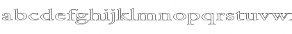 FZ ROMAN 25 HOLLOW EX Normal Font