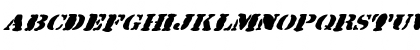 FZ UNIQUE 25 MANGLED ITALIC Normal Font