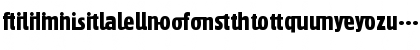 GovanOne-Ligature Regular Font GovanOne-Ligature Regular Font