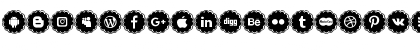 social icons Regular Font