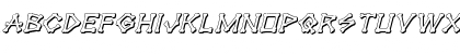 xBONES 3D Italic Italic Font