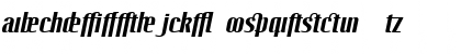 LTOctane Addition BoldItalic Font
