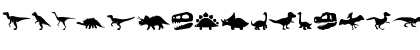 Dinosaur Icons Regular Font Dinosaur Icons Regular Font