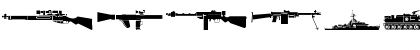 Military dingbats (demo) Fenotype Font Military dingbats (demo) Fenotype Font