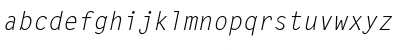 Monospaced Italic Font