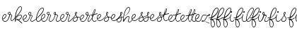 Birthday Ligatures Two Regular Font