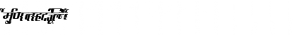 AkrutiDevAkshay BoldItalic Font AkrutiDevAkshay BoldItalic Font