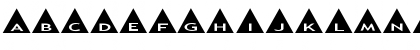 AlphaShapes triangles Normal Font