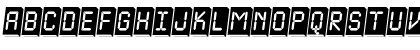 a_LCDNova3DPlObl Regular Font