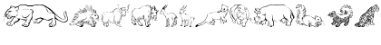 GE Wild Kingdom P to Z Regular Font GE Wild Kingdom P to Z Regular Font