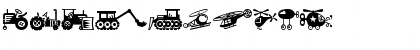 Mini Pics Lil Vehicles Regular Font Mini Pics Lil Vehicles Regular Font