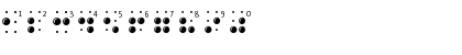 BrailleLatin Regular Font BrailleLatin Regular Font