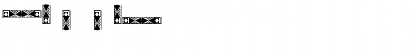 Borders Intersect Regular Font