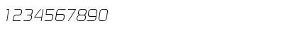 DigitalEF Light Italic Font DigitalEF Light Italic Font