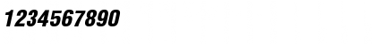 Helvetica Condensed Black Oblique Font