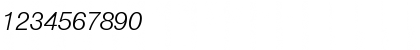 Helvetica Neue 46 Light Italic Font