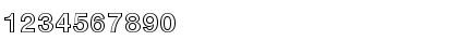 Helvetica Neue LT Std 75 Bold Outline Font