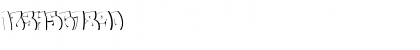 HSMeneOneNYThrowie Outline Font HSMeneOneNYThrowie Outline Font
