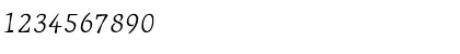 JournalItalicFractions Regular Font JournalItalicFractions Regular Font