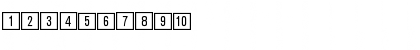 Katalogziffern Positiv BQ Regular Font Katalogziffern Positiv BQ Regular Font