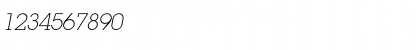 LugaExtraLightAdC Italic Font