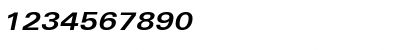 Univers Extended Bold Italic Font