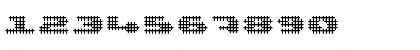 UP Tiny lcd four 8 decoC Regular Font