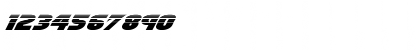 Ninja Garden Halftone Italic Italic Font