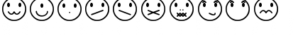 Rostros y emociones Regular Font Rostros y emociones Regular Font