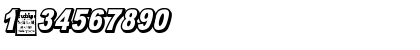 OMNIBLACK Outline Italic Regular Font OMNIBLACK Outline Italic Regular Font