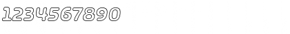 SHA Outline Italic Font