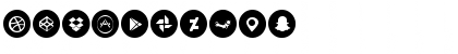 Social Media Circled Regular Font Social Media Circled Regular Font