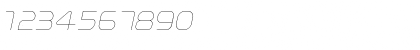 Typo Angular Rounded Thin Demo Italic Font